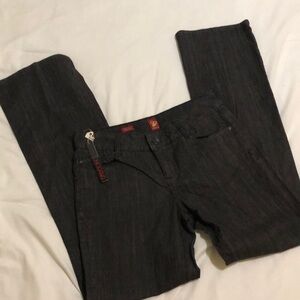 Sassoon jean. Ooh lala Grey / black denim jeans. Bootcut boogie style. Stretchy!
